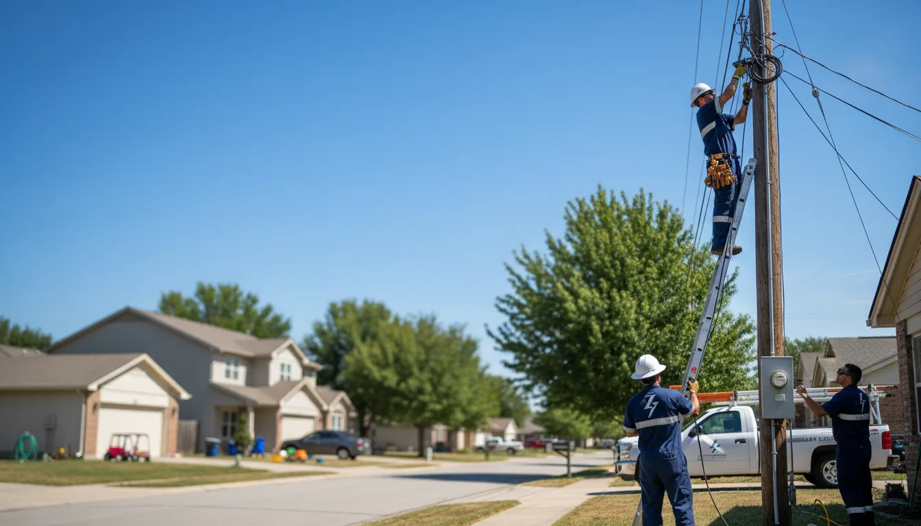 Residential electrician providing installation services in Freedom, OK